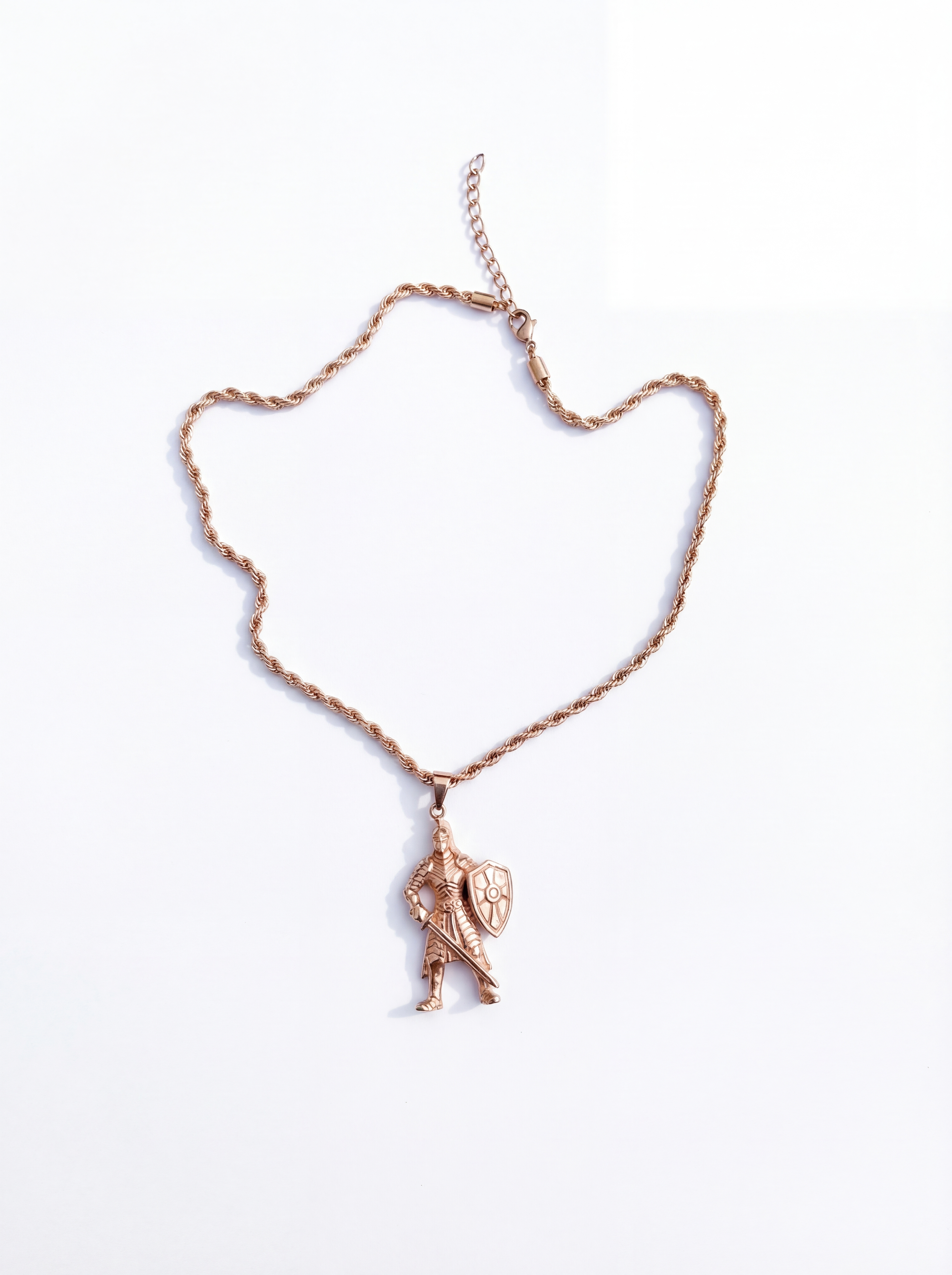 Armor Of God necklace and keychain set (Rose Gold)