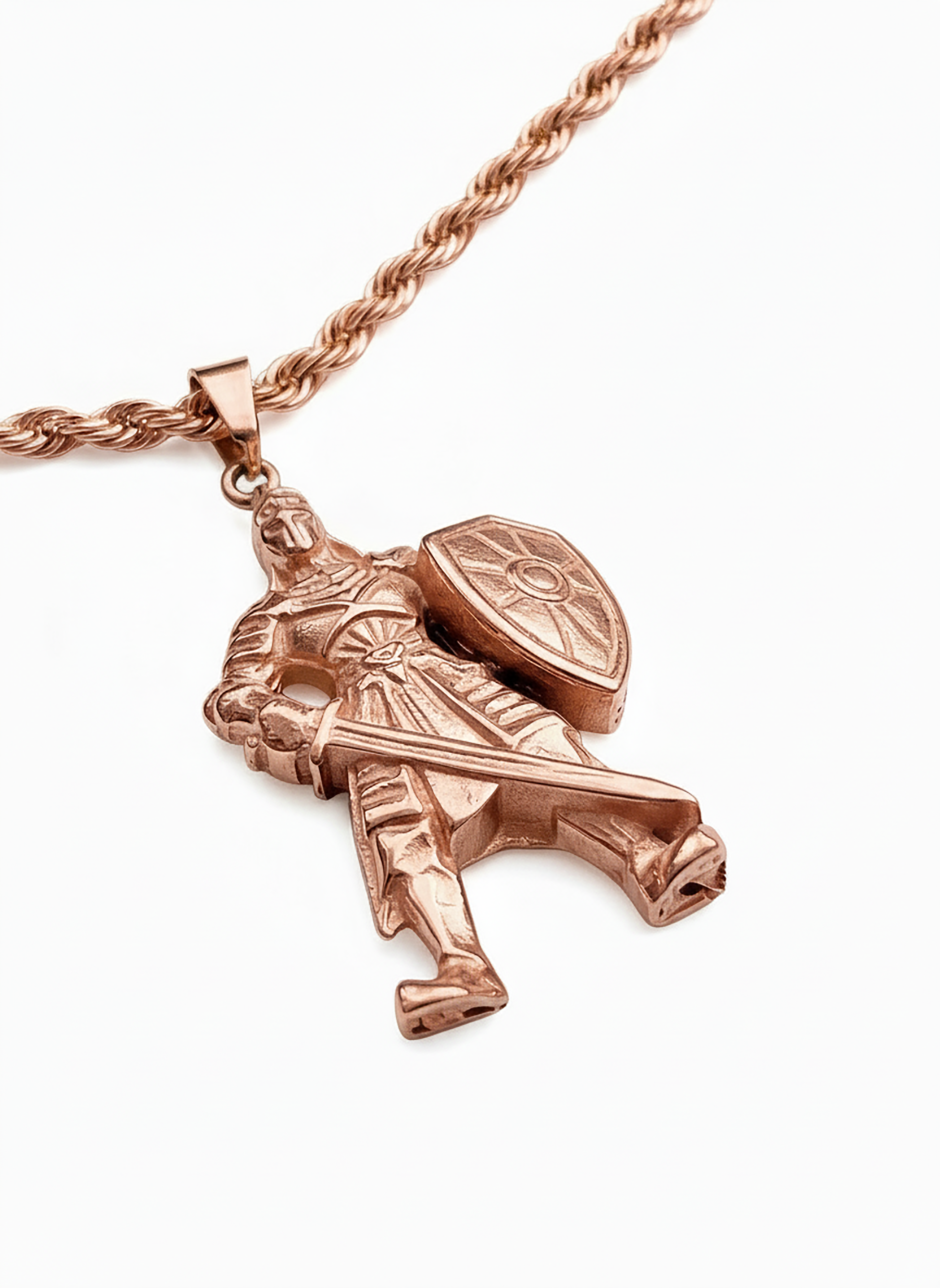 Armor Of God necklace and keychain set (Rose Gold)