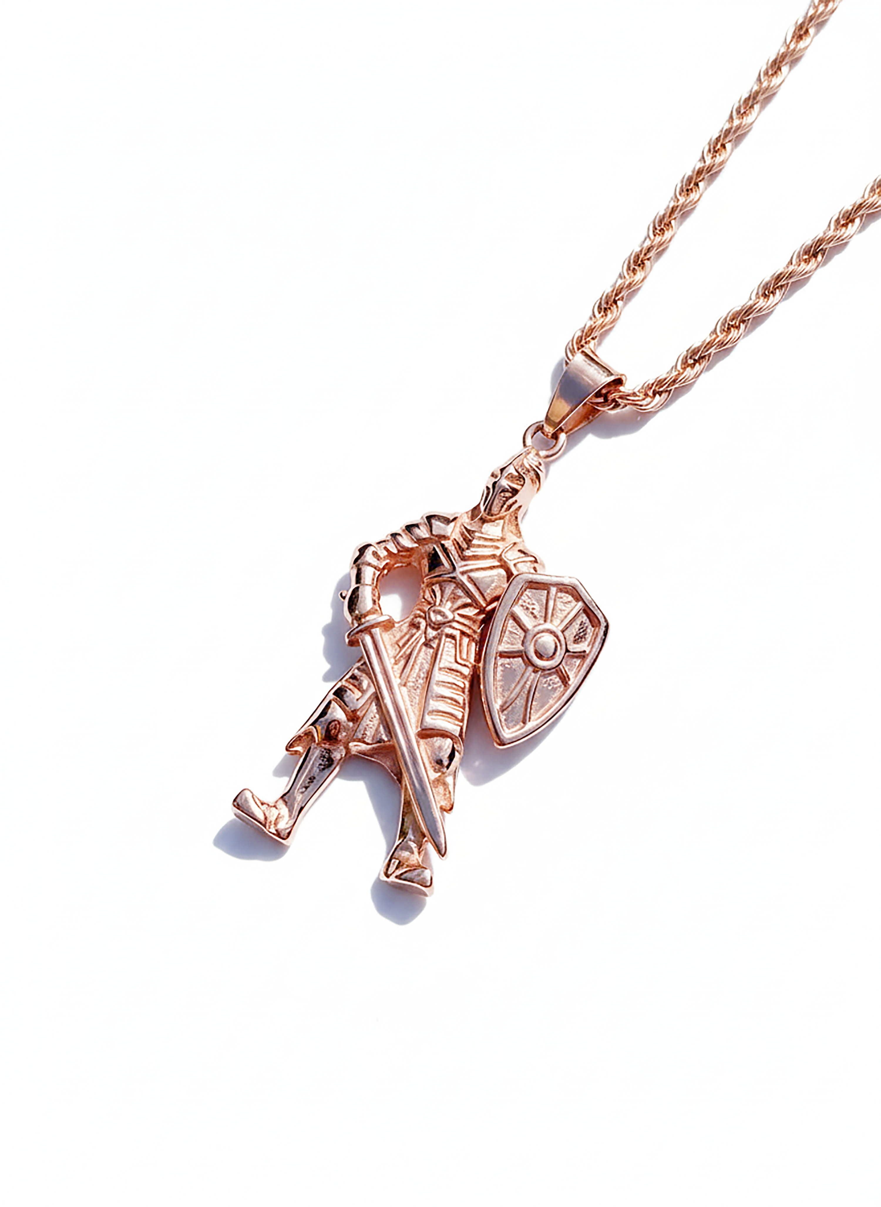 Armor Of God necklace and keychain set (Rose Gold)