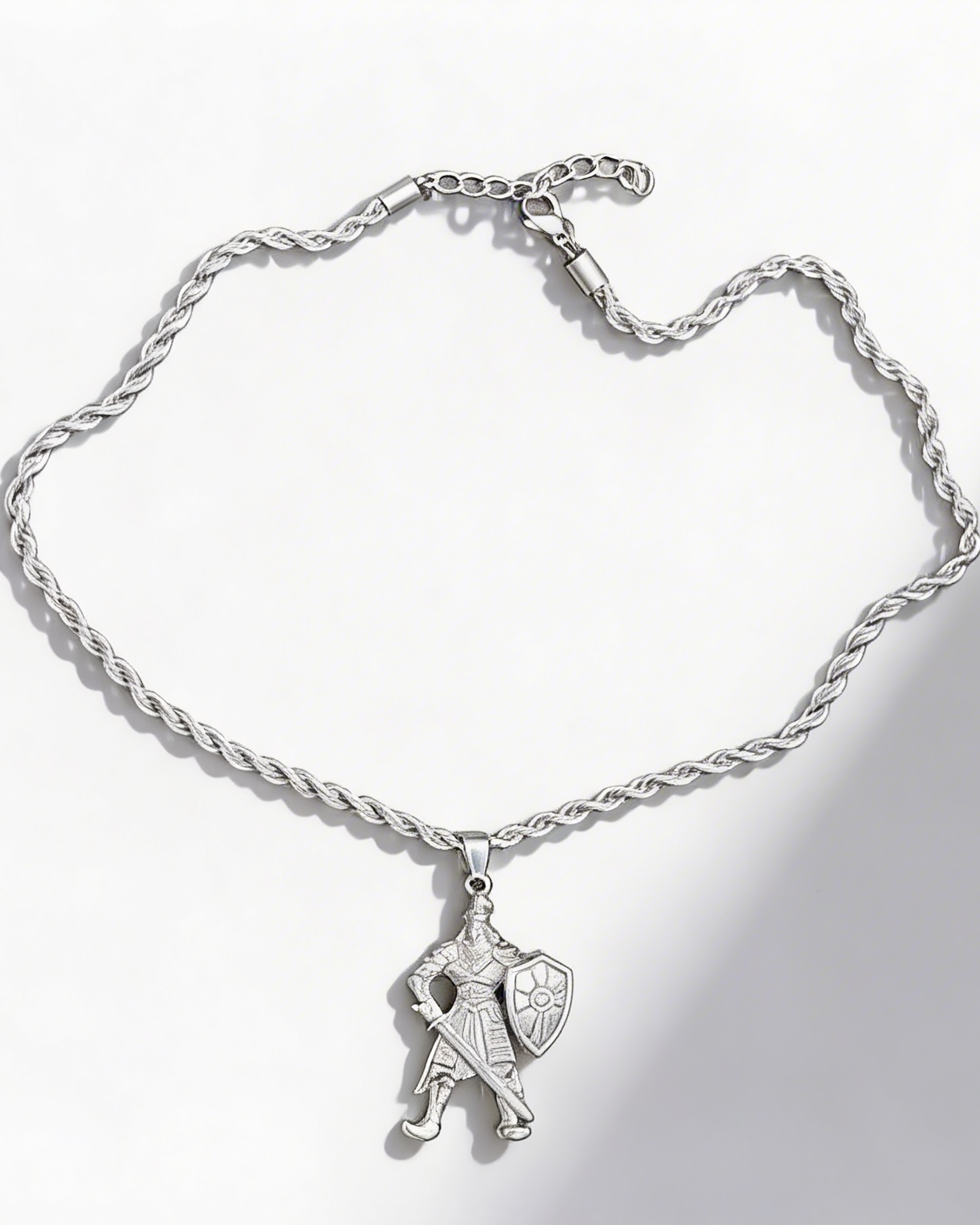 Armor Of God necklace and keychain set (Sliver Grey)